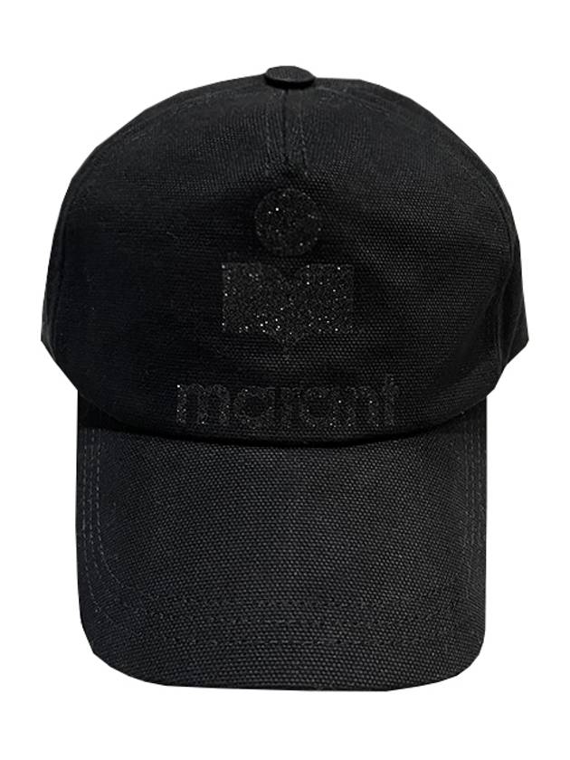 TYRONY Glitter Logo Ball Cap Hat Black CQ001XFA A1C40A 01BK - ISABEL MARANT ETOILE - BALAAN 1