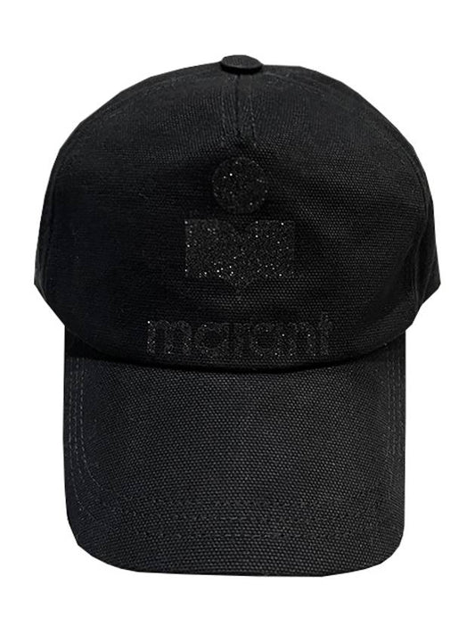 Tyron Glitter Logo Ball Cap Black - ISABEL MARANT - BALAAN 2