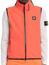 Logo Patch Softshell Vest Coral - STONE ISLAND - BALAAN 9