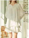 Love Line V-Neck Frill Short Dress Ivory - MICANE - BALAAN 5