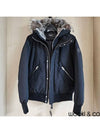 Dixon Nordic Tech Down Silver Fox Fur Bomber Jacket Black Silver - MACKAGE - BALAAN 6