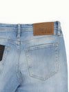 Blue washed slim fit denim pants JN135 - IKALOOOK - BALAAN 6