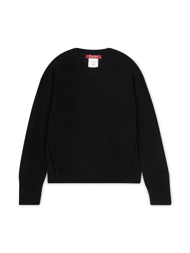 Women's Alinda Crew Neck Knit Top Black - MAX MARA - BALAAN 2