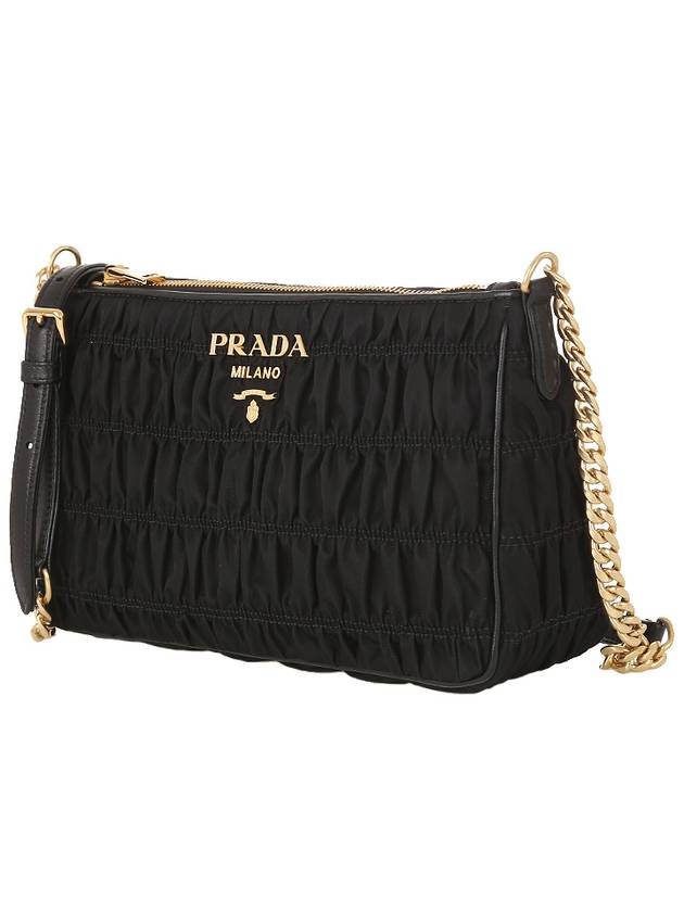 Pocono Gaufre Chain Shoulder Bag Black - PRADA - BALAAN 3