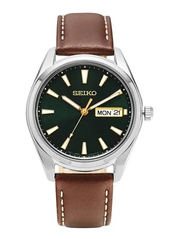 SUR449P1 Classic Analog Men s Leather Watch - SEIKO - BALAAN 4