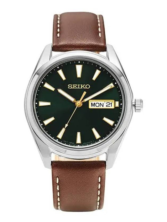 SUR449P1 Classic Analog Men s Leather Watch - SEIKO - BALAAN 2