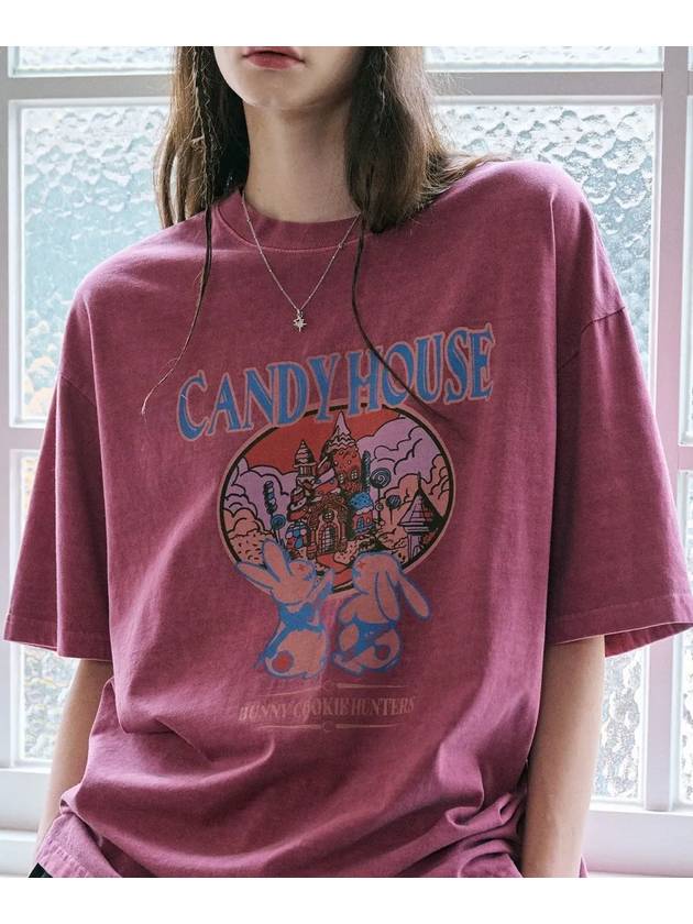 Candy House Pigment Short Sleeve T Shirt Dusty Pink - CPGN STUDIO - BALAAN 4