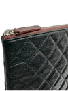 Women s A69251 Black Caviar Skin COCO Silver Logo Large Clutch - CHANEL - BALAAN 7