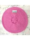 Soft Wool Beret Pink - GANNI - BALAAN 4