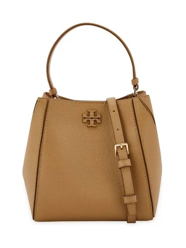 Mcgraw Logo Small Bucket Bag Brown - TORY BURCH - BALAAN 2