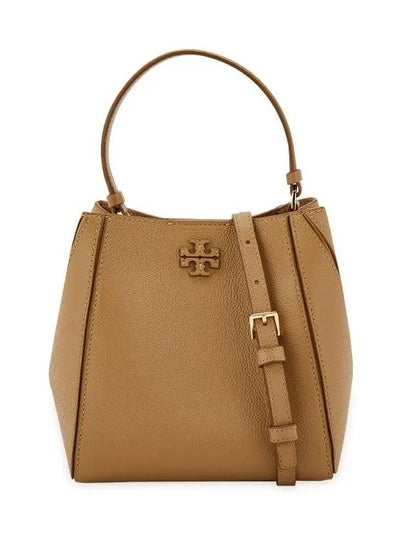 Mcgraw Logo Small Bucket Bag Brown - TORY BURCH - BALAAN 2