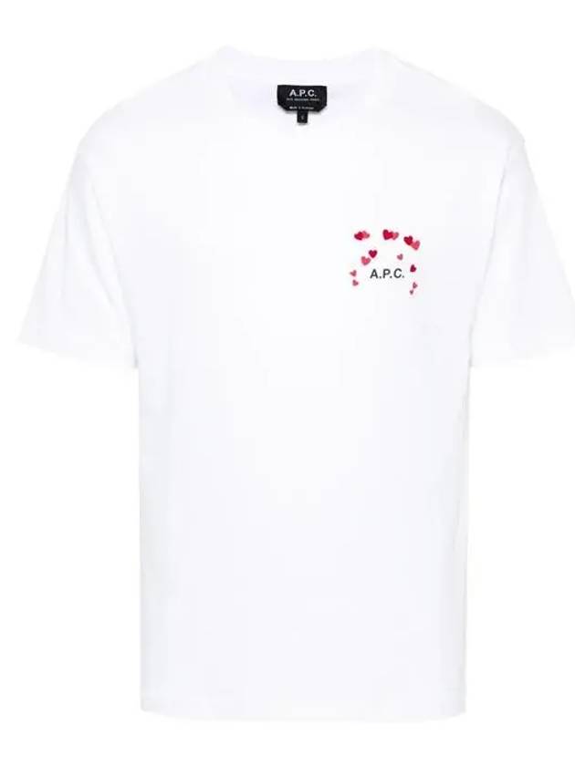 Heart Logo Cotton Short Sleeve T-Shirt White - A.P.C. - BALAAN 2