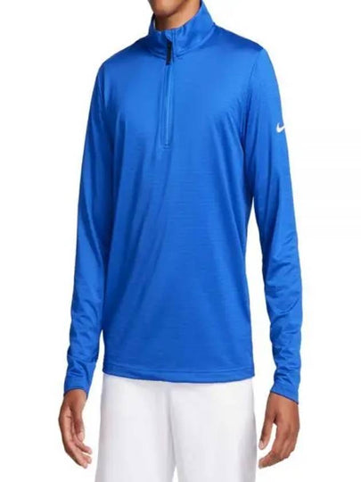 Golf Dri Fit Victory Half Zip Long Sleeve T-Shirt Royal Blue - NIKE - BALAAN 2