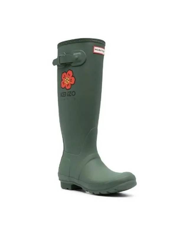 Wellington Rain Boots Green - KENZO - BALAAN 3