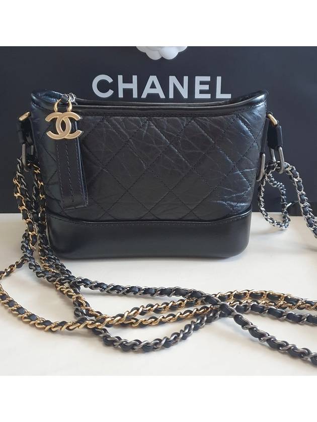 Gabrielle Hobo Bag Small Black A91810 - CHANEL - BALAAN 5