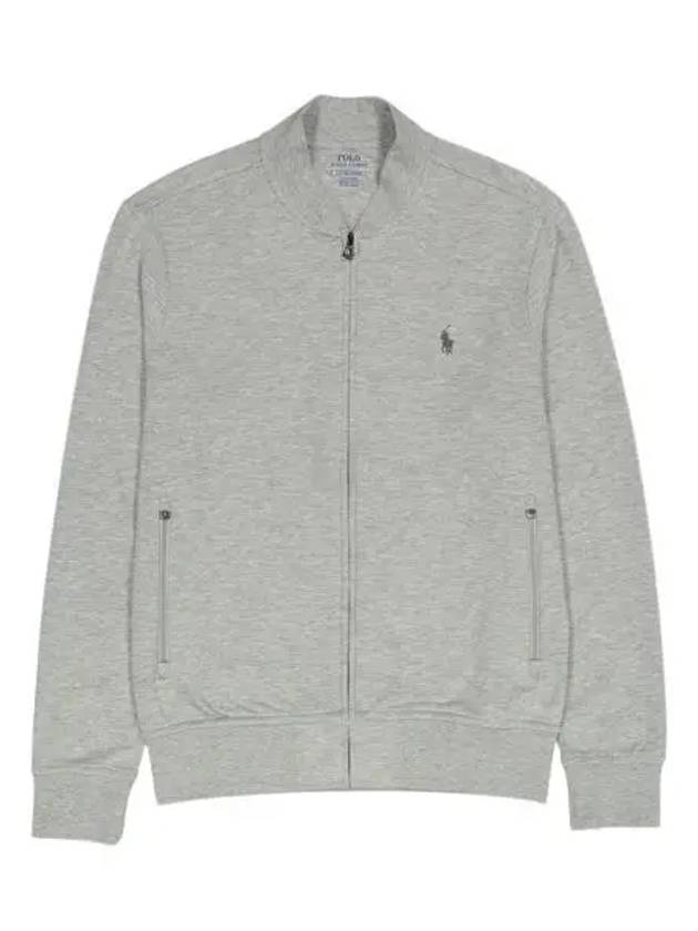 Men's Embroidered Pony Logo Zip-up Jacket Grey - POLO RALPH LAUREN - BALAAN 2