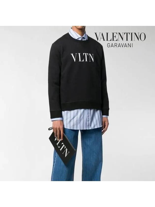 VLTN Logo Clutch Bag Black - VALENTINO - BALAAN.