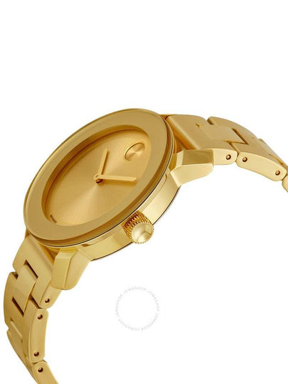 Movado Bold Champagne Dial Yellow Gold Ion-pated Ladies Watch 3600085 - MOVADO - BALAAN 2