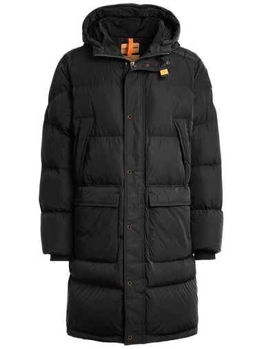 Men's Long Bear Hooded Parka Padded Black - PARAJUMPERS - BALAAN 1