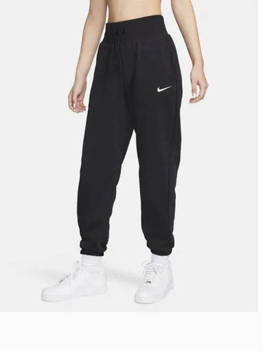 Sportswear Phoenix Fleece High Waist Oversized French Terry Sweatpants W Black FZ7204 010 - NIKE - BALAAN 1