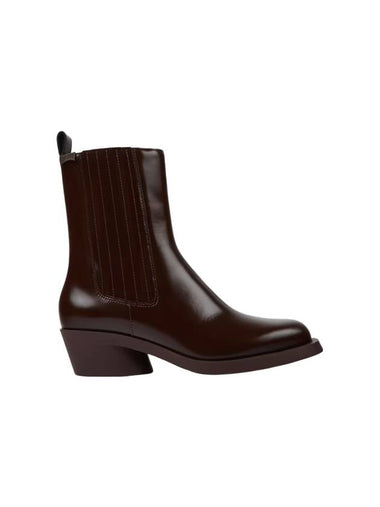 Bonnie Leather Middle Boots Dark Brown - CAMPER - BALAAN 1