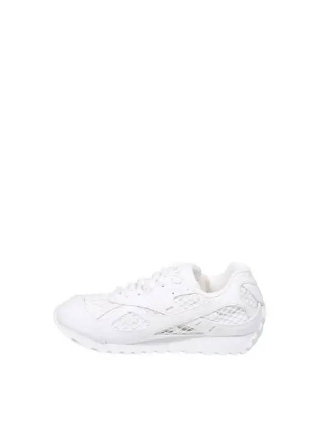 Orbit Mesh Rubber Low Top Sneakers Silver White - BOTTEGA VENETA - BALAAN 4