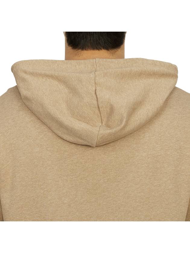 Logo Print Drawstring Hoodie Beige - A.P.C. - BALAAN 8