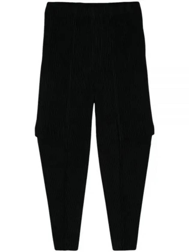 Pleated Cargo Track Pants Black - ISSEY MIYAKE - BALAAN 2