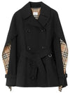 Tropical Gabardine Trench Jacket Black - BURBERRY - BALAAN 2