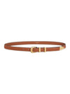 Women's Small Western Natural Calfskin Belt Tan - CELINE - BALAAN 1