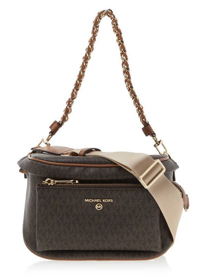 Slater Monogram Print Cross Bag Brown - MICHAEL KORS - BALAAN 2