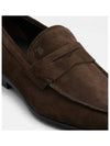 Men's Suede Penny Loafers Brown - TOD'S - BALAAN 3