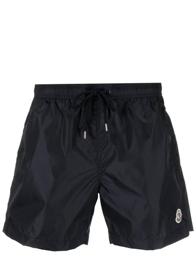 Logo Swim Shorts Night Blue - MONCLER - BALAAN 2