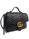 Women s 498100 GG Marmont Matelasse Top Handle Shoulder Bag - GUCCI - BALAAN 2