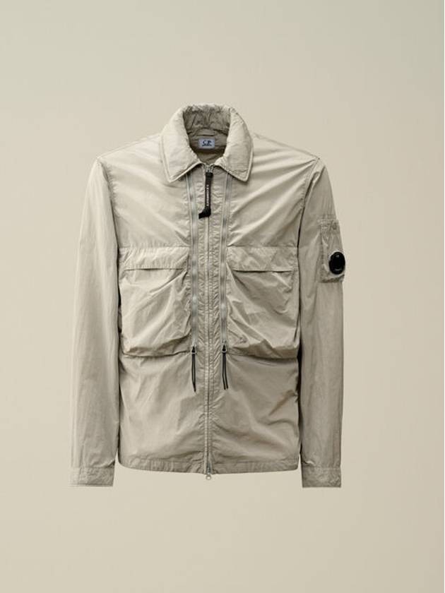 Chrome-R Hooded Over Long Sleeve Shirt Grey - CP COMPANY - BALAAN 2