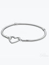 Moments Clasp Snake Chain Bracelet Silver - PANDORA - BALAAN 2