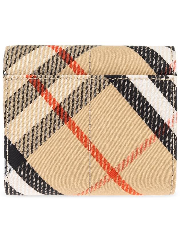 Snip Check Tri-Fold Half Wallet Sand - BURBERRY - BALAAN 4