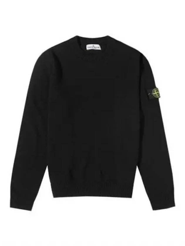 Kids Motif Wappen Knit Top Black - STONE ISLAND - BALAAN 2