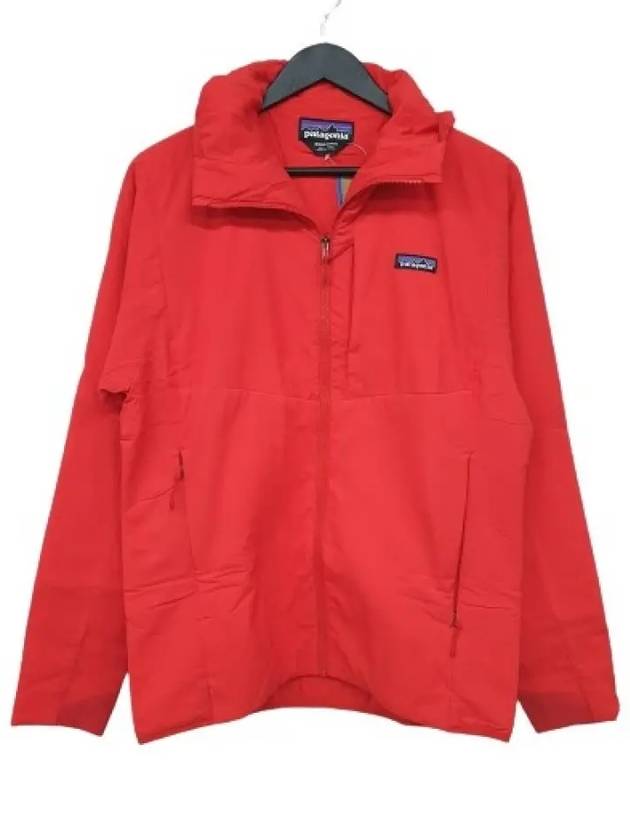 Nano Air Logo Patch Zipper Hooded Jacket Red - PATAGONIA - BALAAN 3