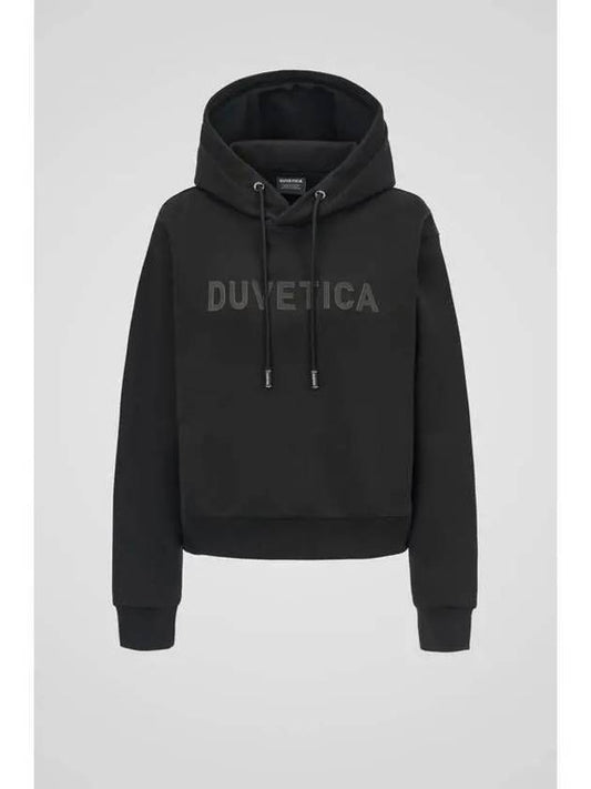 Cavazzo W HoodieBlackWomen s Training Top Black - DUVETICA - BALAAN 1