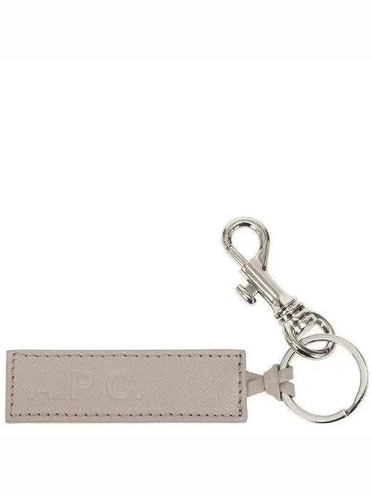 Logo Leather Keychain Grey - A.P.C. - BALAAN 2