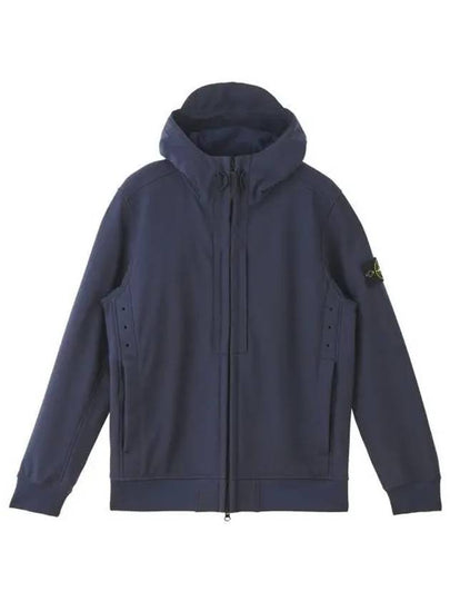 Soft Shell RE Dye Technology Hooded Jacket Navy - STONE ISLAND - BALAAN 2