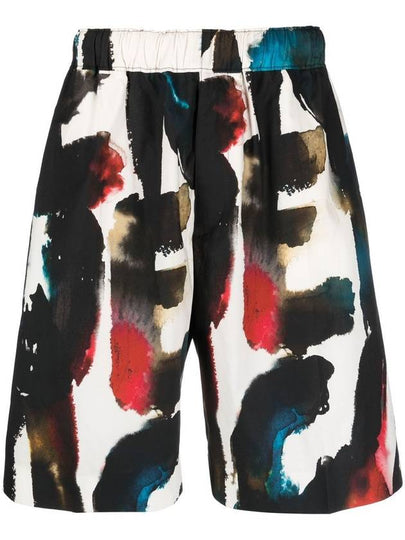 logo print straight shorts - ALEXANDER MCQUEEN - BALAAN 2