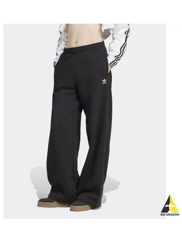 adidas wide leg fleece pants black JN3030 - ADIDAS - BALAAN 1