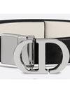 30 Montaigne Reversible Leather Belt Black - DIOR - BALAAN 6