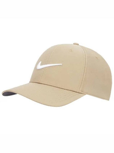 Dri Fit Club Structure Swoosh Ball Cap Khaki - NIKE - BALAAN 1