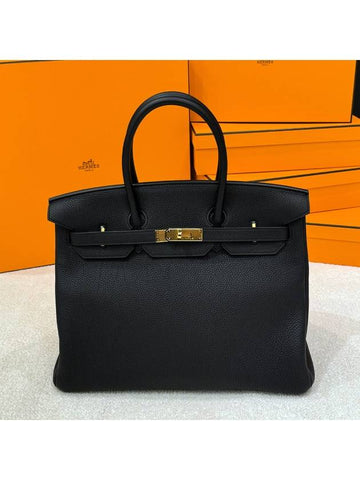 Birkin Bag Togo Skin Black Color 35 - HERMES - BALAAN 1