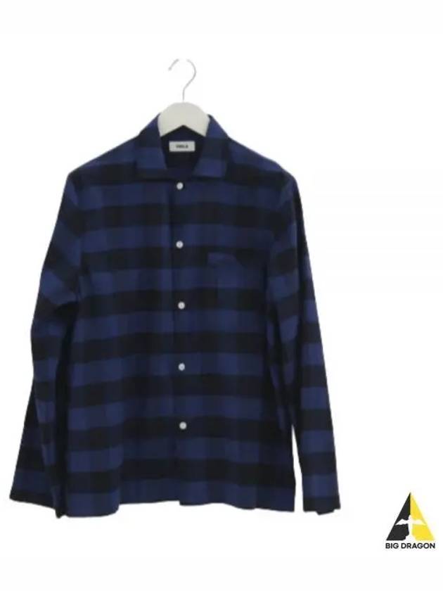 Flannel Pajamas Shirt SWT BEG - TEKLA - BALAAN 1