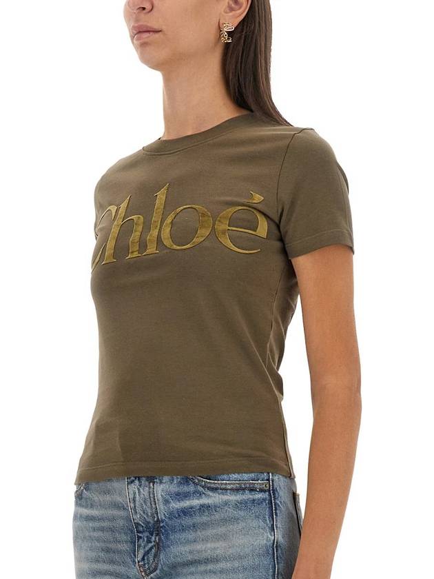 Chloé T-Shirt With Logo - CHLOE - BALAAN 4