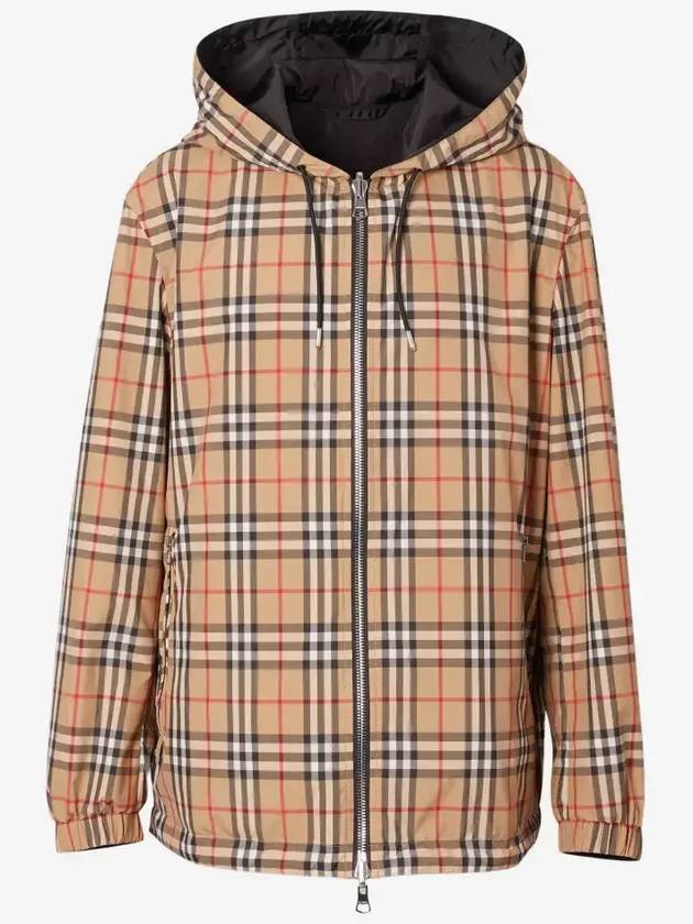 Reversible Vintage Check Hooded Jacket Archive Beige - BURBERRY - BALAAN 2